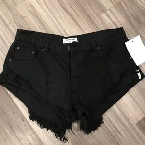 Black Cut Off OneTeaspoon Shorts